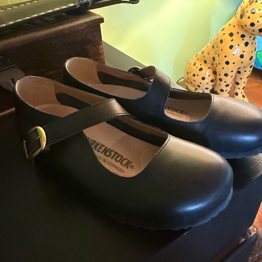 Birkenstock Black Mary Jane Shoes
